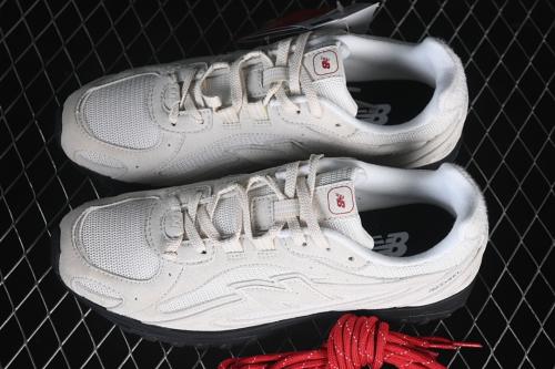 RETRO BREATHABLE CASUAL SPORTS RUNNING SHOES WHITE/BLACK