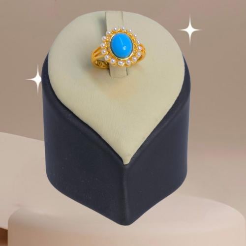 خاتم ملون شرقي مطلي