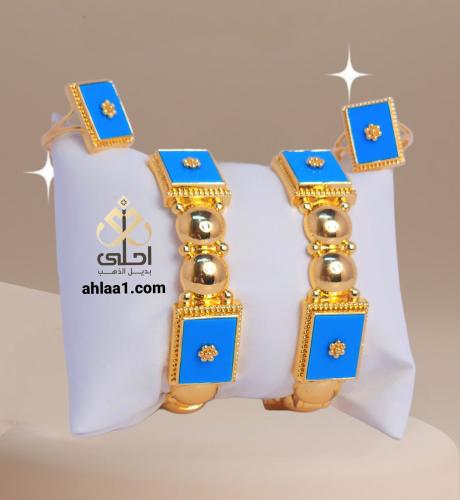 سواره مطلي وخاتم شرقي
