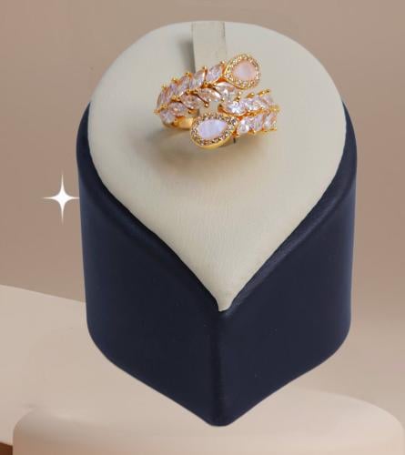 خاتم زركون مطلي