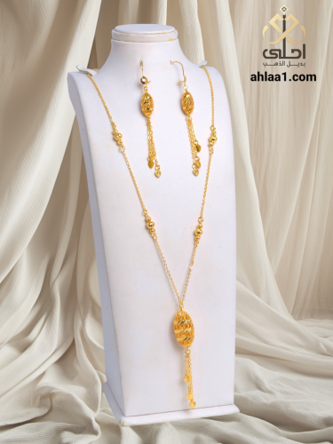 عقد سبحة مطلي طويل