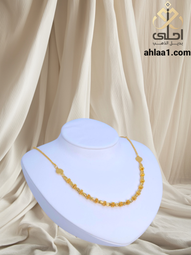 عقد مطلي مطابق للذهب