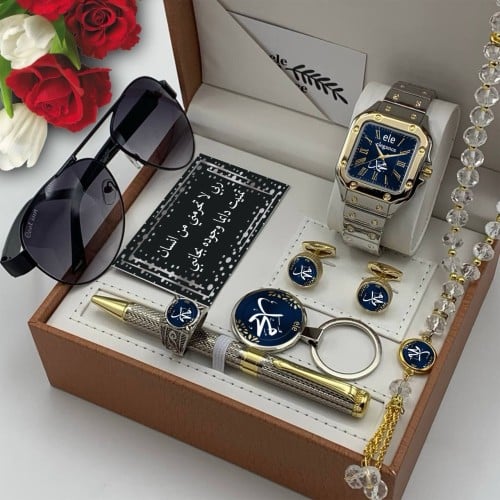 ساعه رجالي وكبك وقلم ونضاره