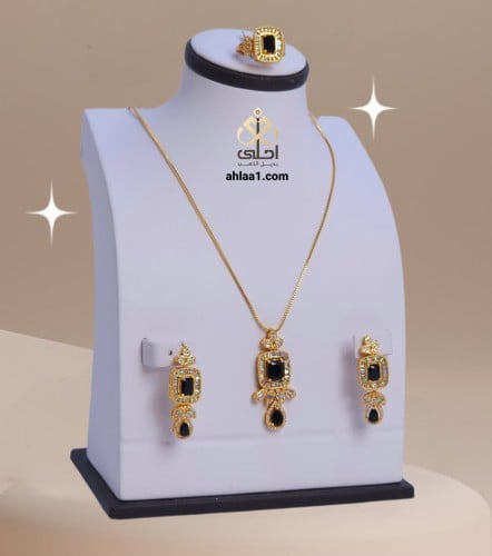 طقم مطلي زركون