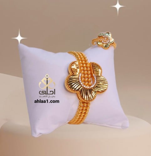 سواره زركون مطلي مع الخاتم