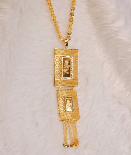 عقد سبيكة مطلي 2 دور