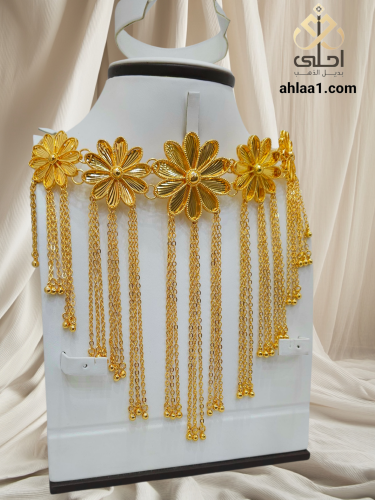 مخنق مطلي الورده