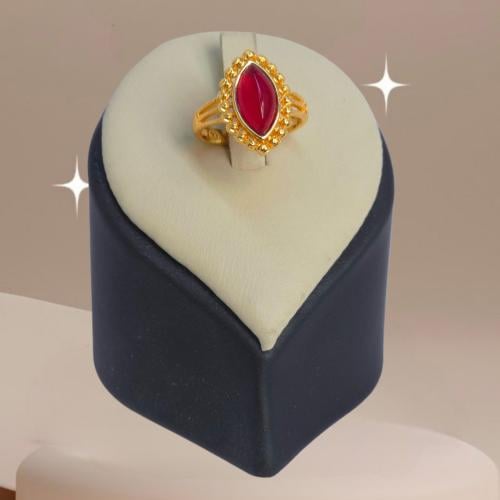 خاتم ملون شرقي مطلي