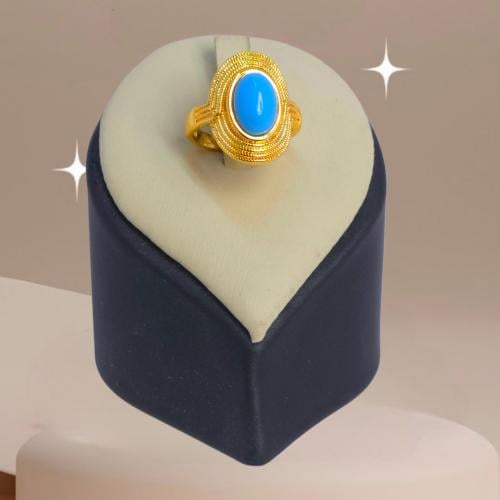 خاتم ملون شرقي مطلي