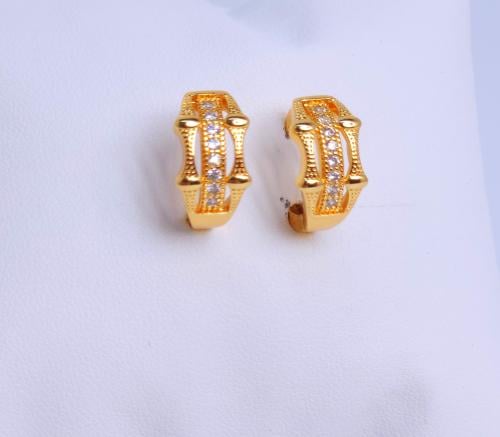 حلق دائري زركون لبس يومي