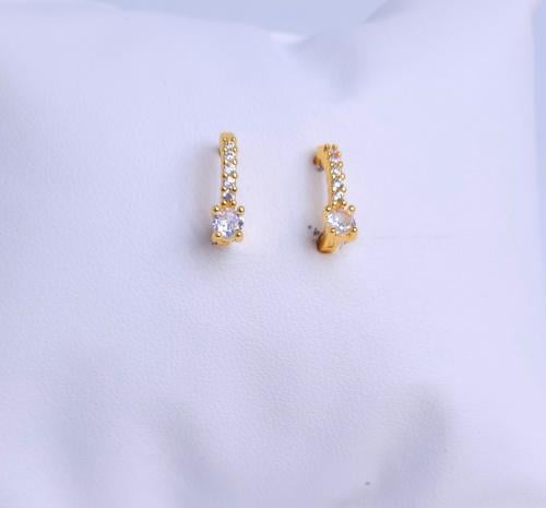 حلق دائري زركون لبس يومي