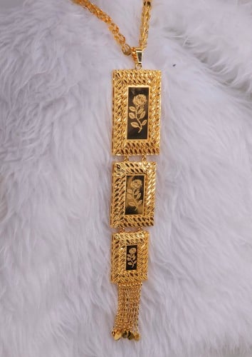 عقد سبيكة مطلي 3 دور