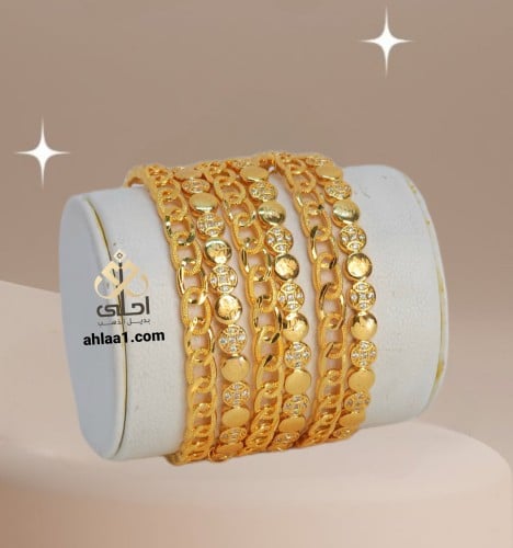 6بناجر نسائي تشكيله مطلي