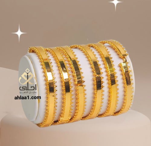 6بناجر نسائي مطلي مفتاح