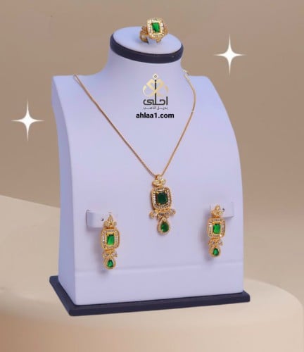 طقم مطلي زركون