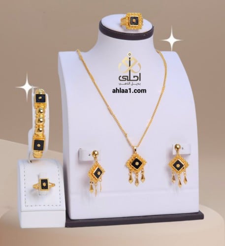 طقم مطلي شرقي وسواره وخاتم