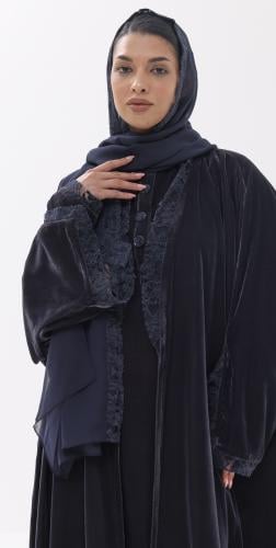 Blue Lace Abaya