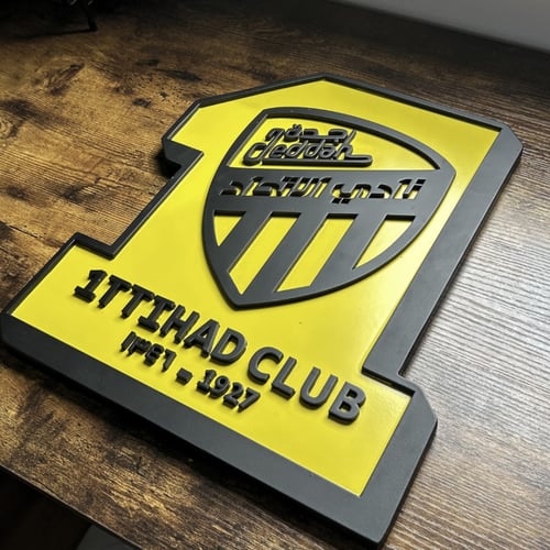 شعار الاتحاد 3D خشب