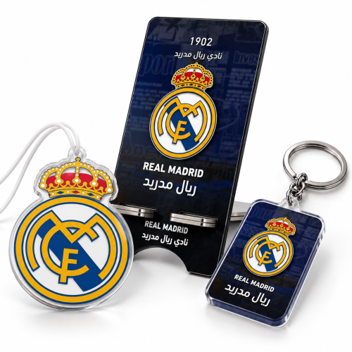 باكج اكسسوارات نادي ريال مدريد (٣ قطع)
