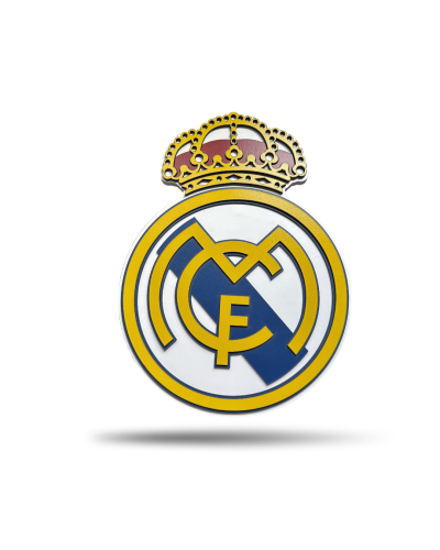 شعار ريال مدريد 3D خشب