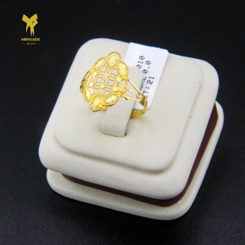 خاتم ذهب عيار 21