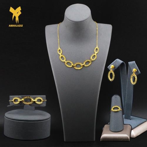 طقم ذهب عيار 21