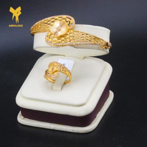إسوارة وخاتم ذهب عيار 21