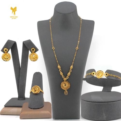 طقم ذهب عيار 21