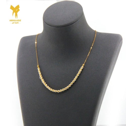 عقد بلؤلؤ ذهب عيار 21