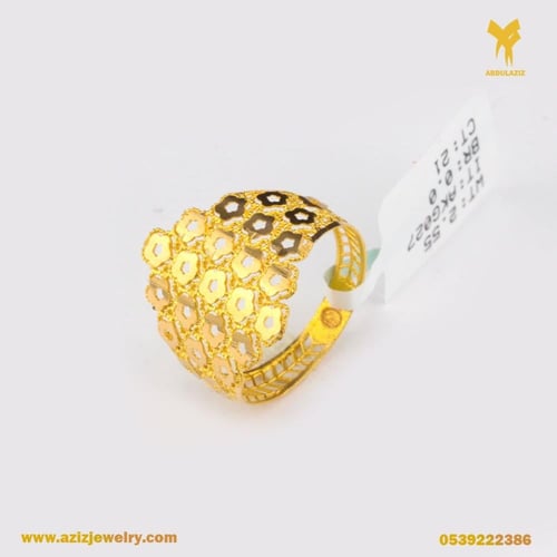 خاتم ذهب عيار 21