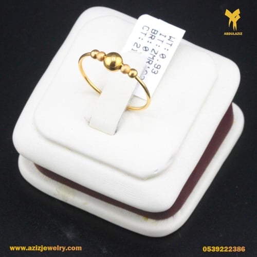 خاتم ذهب عيار 21
