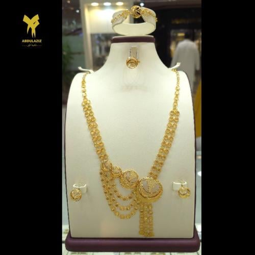 طقم شبكة ذهب عيار 21