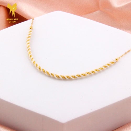 عقد بلؤلؤ ذهب عيار 21