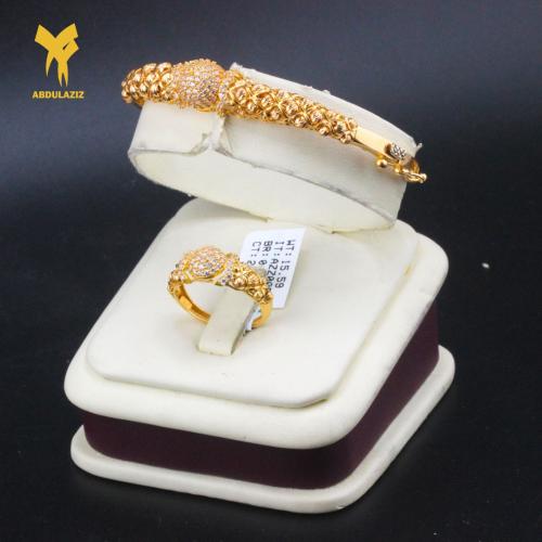 إسوارة وخاتم ذهب عيار 21