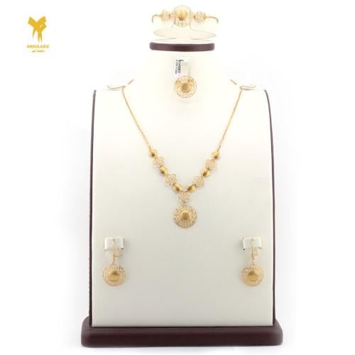 21K Gold Set 16.8g with US 7.5 Ring - طقم ذهب عيار...