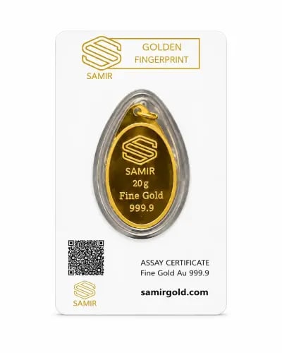 سبيكة ذهب 20 جرام تعليقة عيار 24