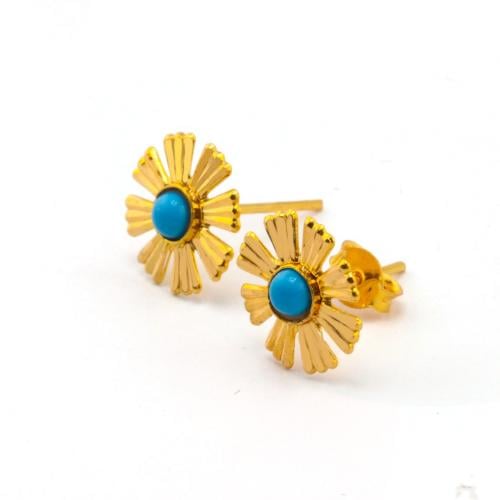 حلق ذهب عيار 21 - 21K Gold Earrings