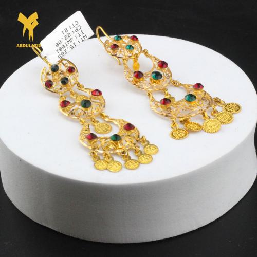 حلق ذهب عيار 21