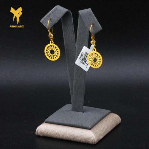 حلق ذهب عيار 21