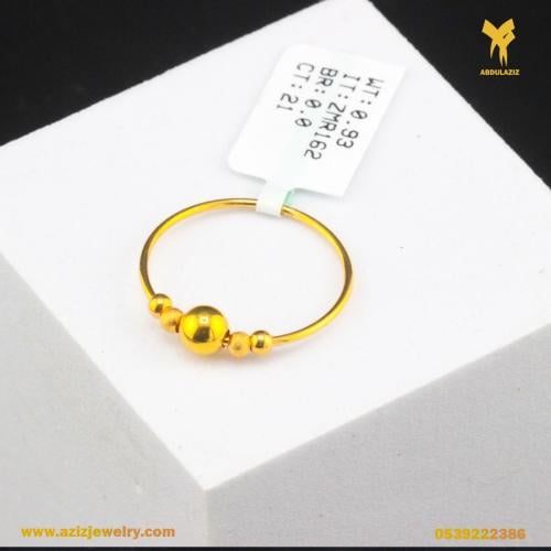 خاتم ذهب عيار 21