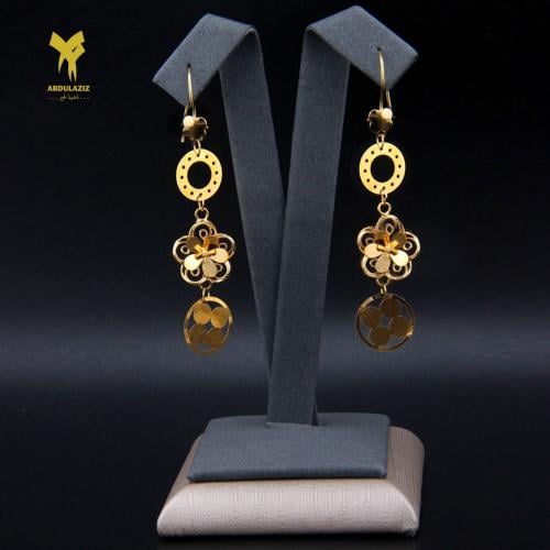 حلق ذهب عيار 21