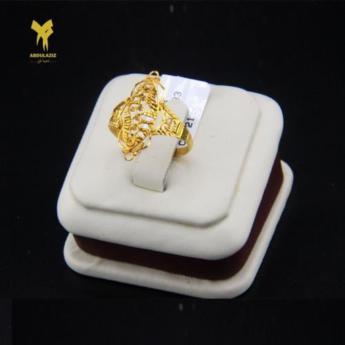 خاتم ذهب عيار 21