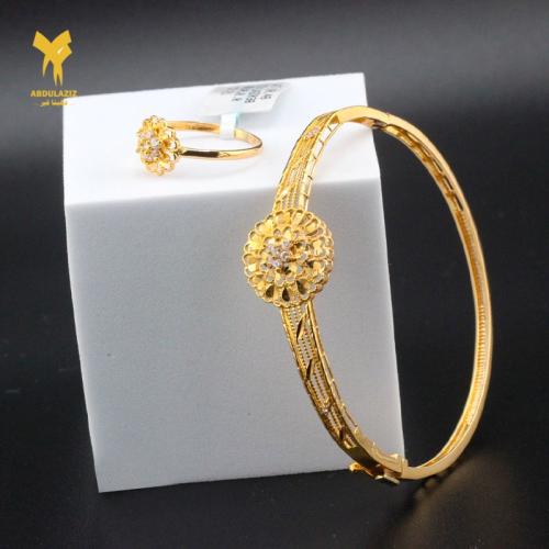 إسوارة وخاتم ذهب عيار 21