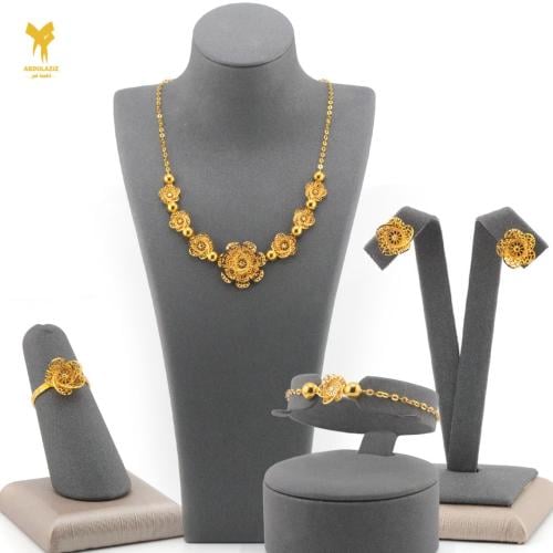 21K Gold Jewelry Set - طقم مجوهرات ذهب عيار 21