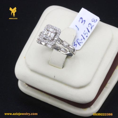 خاتم توينز الماس ذهب عيار 18