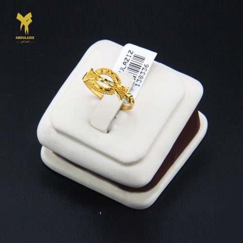 خاتم ذهب عيار 21