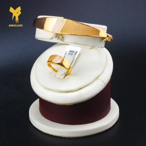 إسوارة وخاتم ذهب عيار 21