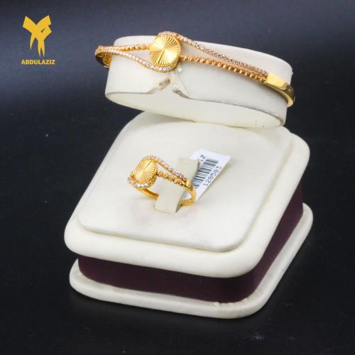 إسوارة وخاتم ذهب عيار 21