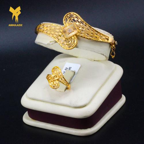 إسوارة وخاتم ذهب عيار 21