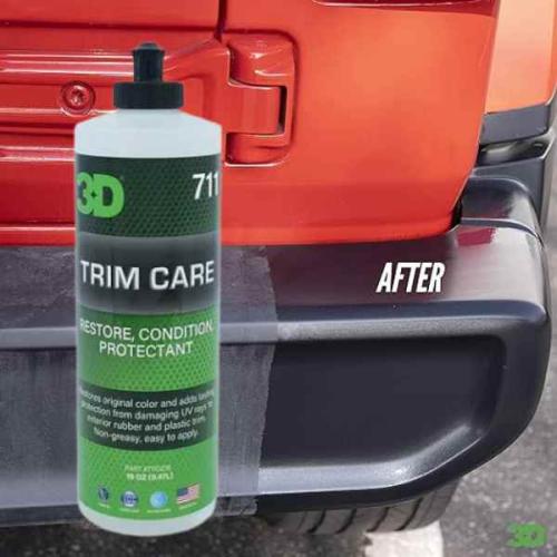 ملمع ومرطب البلاستيك والمطاط 3D Trim Care